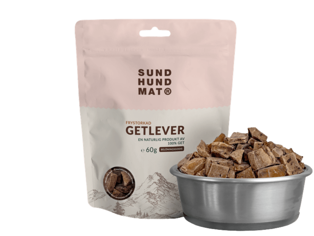 Sund Hundmat godbiter av geitelever 60 g - Hundepappa