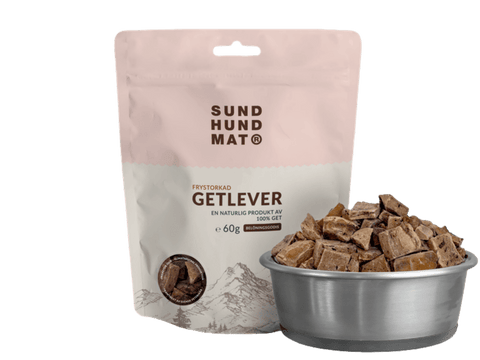 Sund Hundmat godbiter av geitelever 60 g - Hundepappa