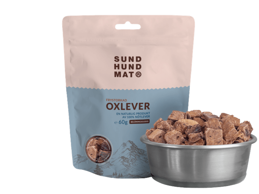 Sund Hundmat godbiter av storfelever 60 g - Hundepappa