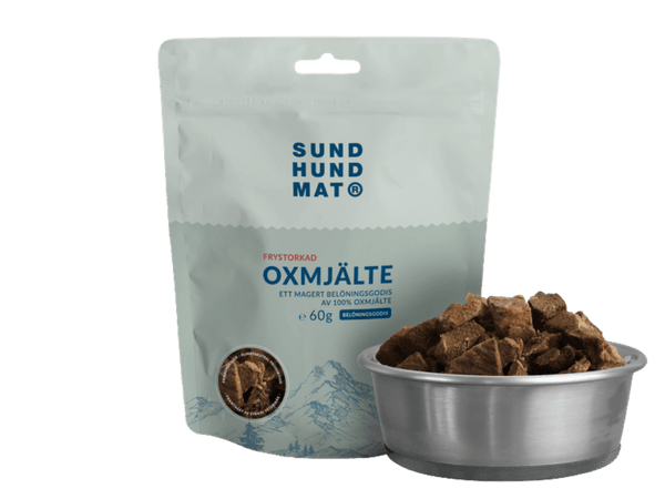Sund Hundmat godbiter av storfemilt 60 g - Hundepappa