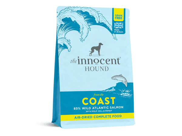 The Innocent Hound lufttørket råfôr av villaks 1 kg - Hundepappa