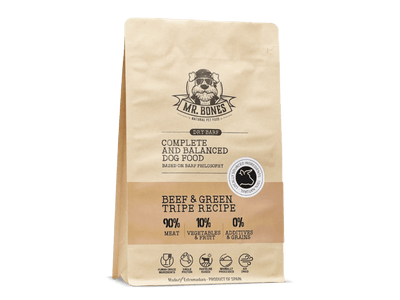 Mr. Bones lufttørket råfôr av kalv - Hundepappa