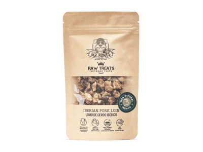 Mr. Bones Raw Treats godbiter av iberisk gris 45 g - Hundepappa