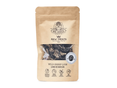 Mr. Bones Raw Treats godbiter av villsau 45 g - Hundepappa