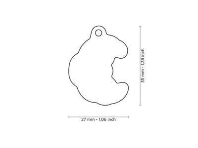 MyFamily ID brikke croissant - Hundepappa