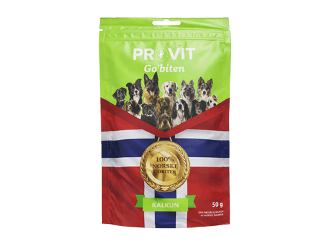 Provit Go'biten frysetørkede godbiter av norsk kalkun - Hundepappa