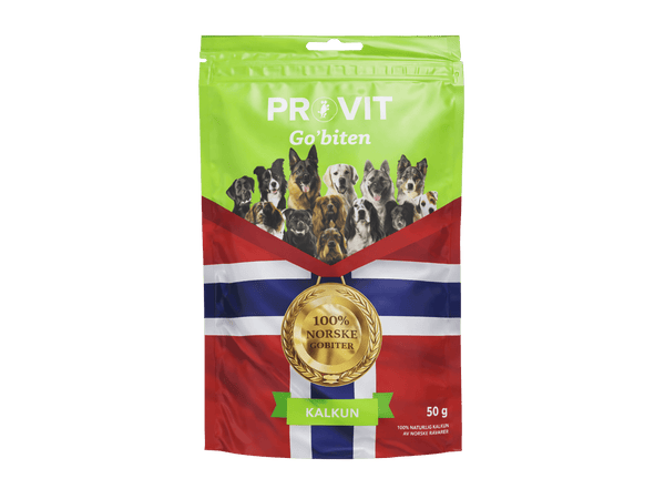 Provit Go'biten frysetørkede godbiter av norsk kalkun - Hundepappa