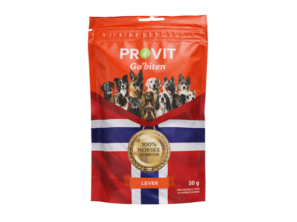 Provit Go'biten frysetørkede godbiter av norsk storfelever - Hundepappa