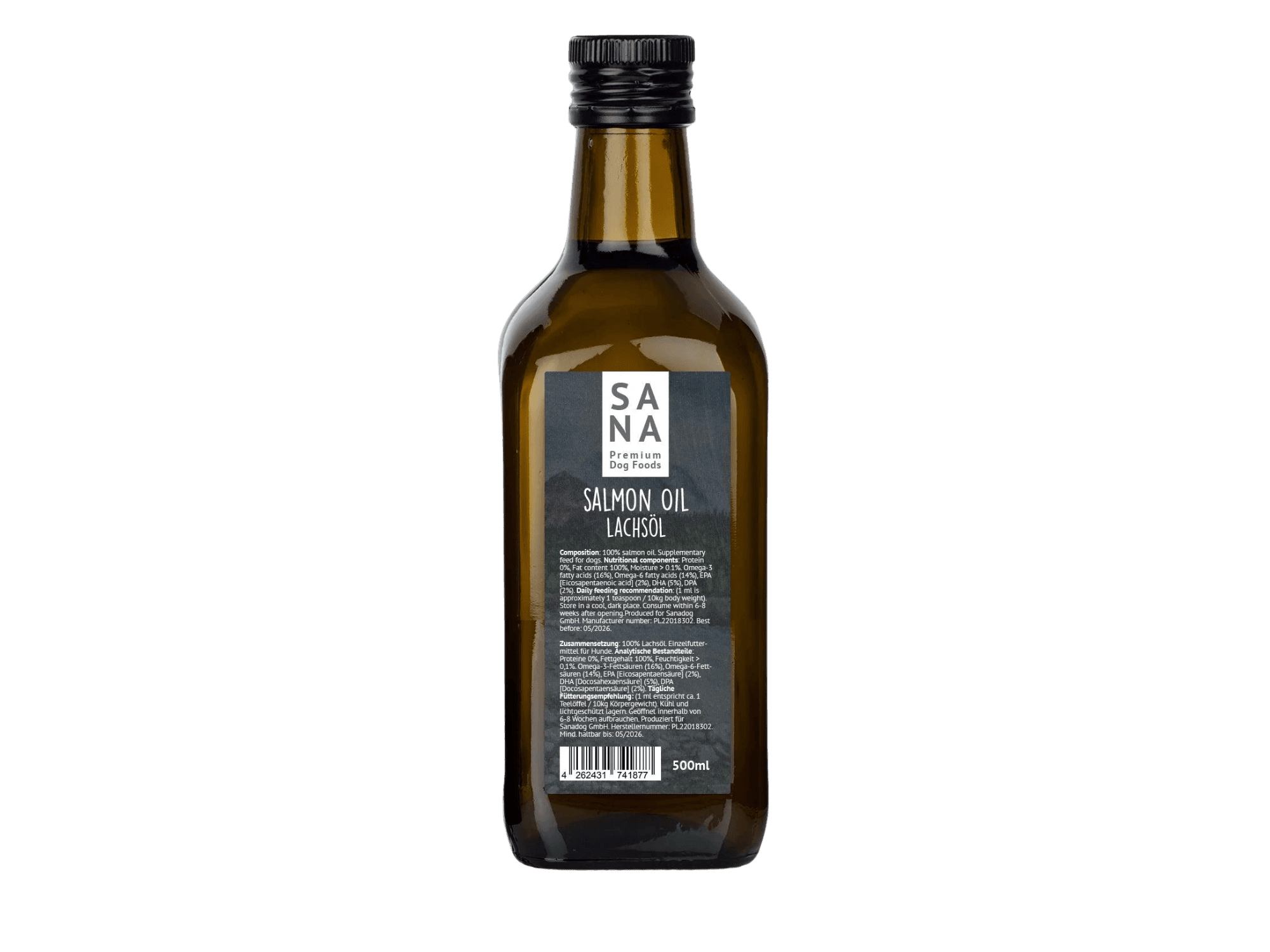 Sana kaldpresset norsk lakseolje - Hundepappa