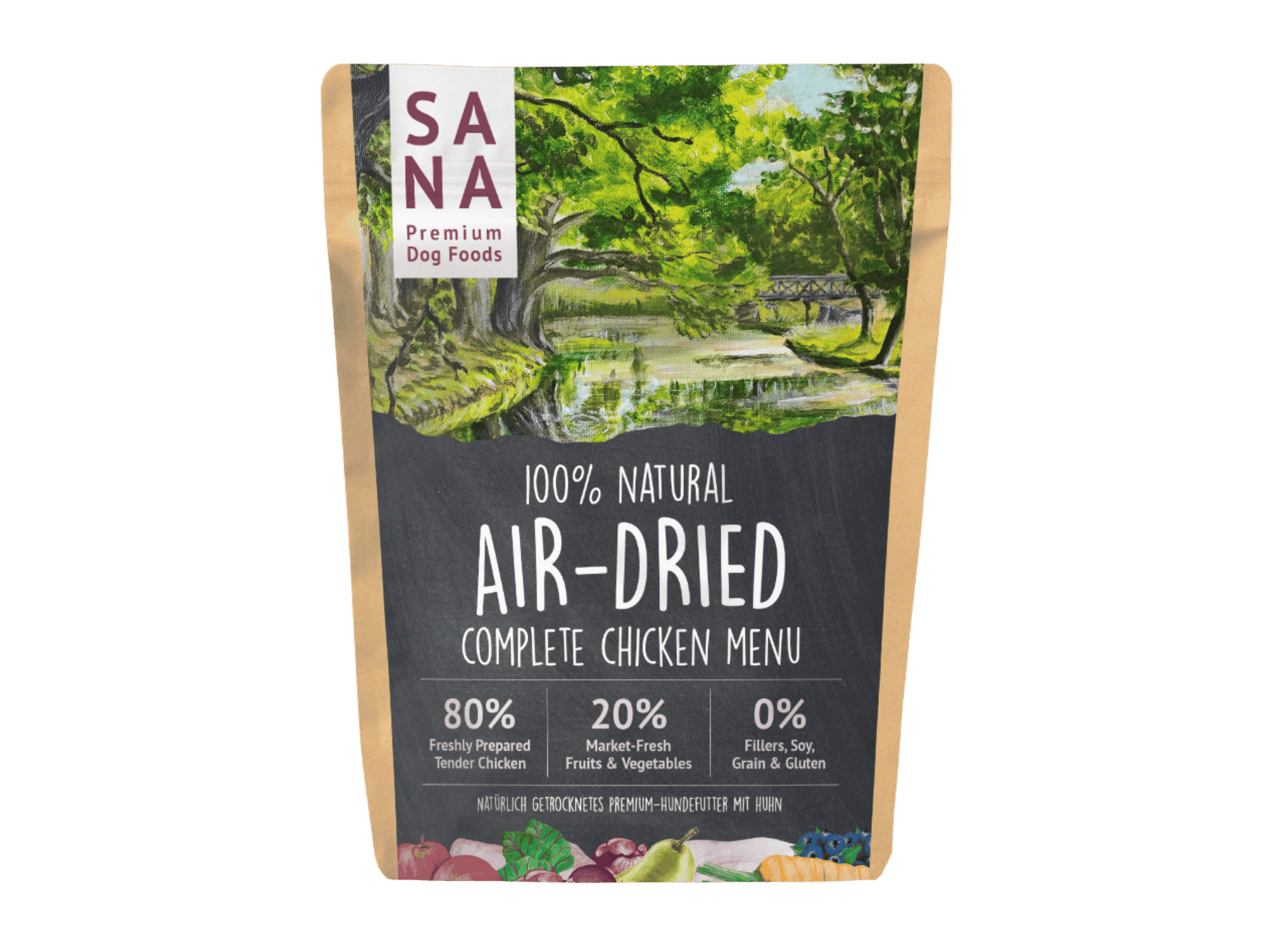 Sana lufttørket råfôr av kylling - Hundepappa